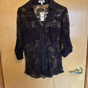 New w/ tags Express Lace Shirt